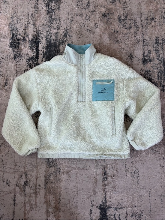 ivory ella Jackets & Blazers - Ivory Ella Sherpa pullover